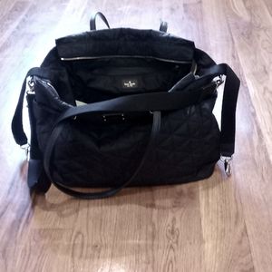 Kate Spade black quilted diaperbag